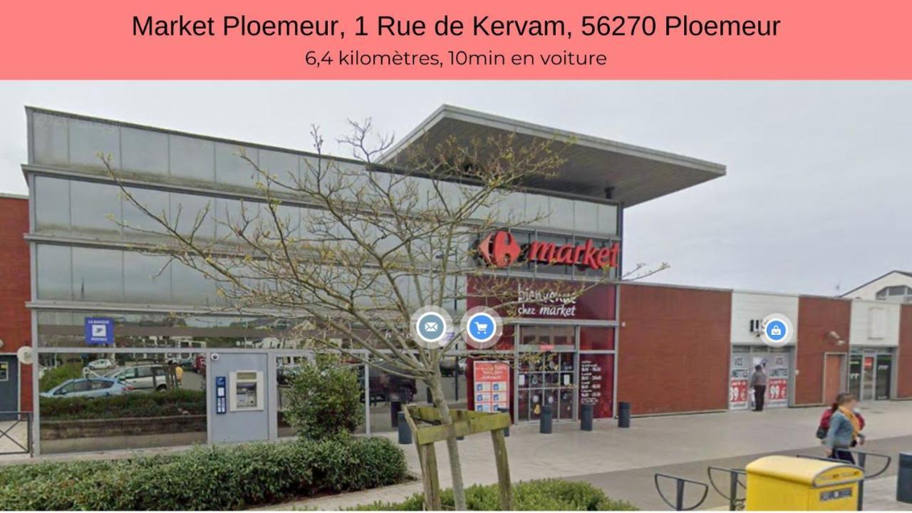 Le Phare Ouest - 80 M De La Mer - Vue Ocean Sur Le Balcon - Entierement Renove - Internet Haut Debit - Nouveau Ploemeur Eksteriør billede