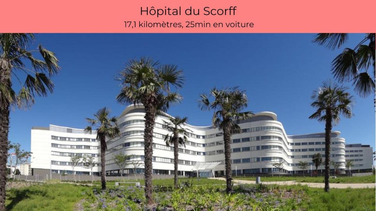Le Phare Ouest - 80 M De La Mer - Vue Ocean Sur Le Balcon - Entierement Renove - Internet Haut Debit - Nouveau Ploemeur Eksteriør billede